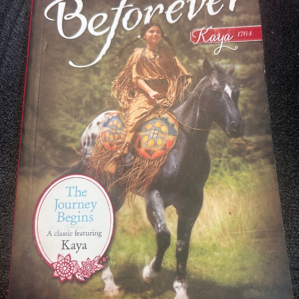 American Girl Beforever Kaya Book with Red and White Cover